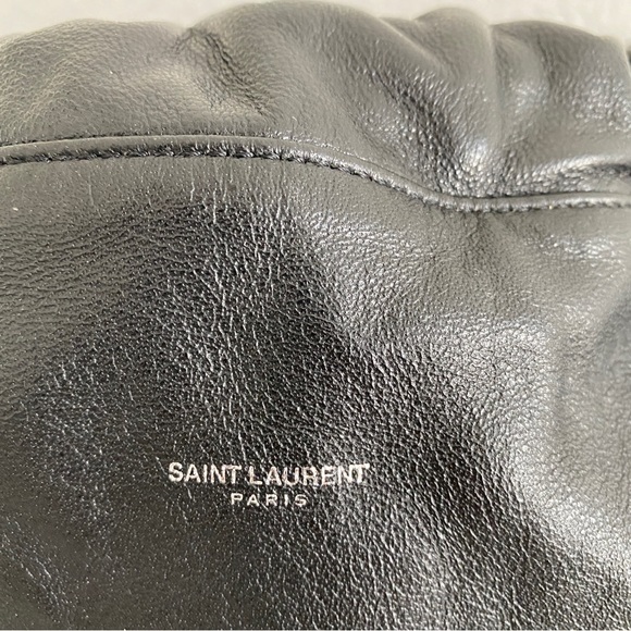 BLACK SAINT LAURENT LARGE TEDDY BUCKET BAG - Picture 10 of 15